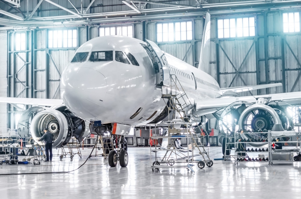 Aircraft undergoing Maintenance Checks